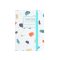 Gumis notesz A7 vonalas, 80lap