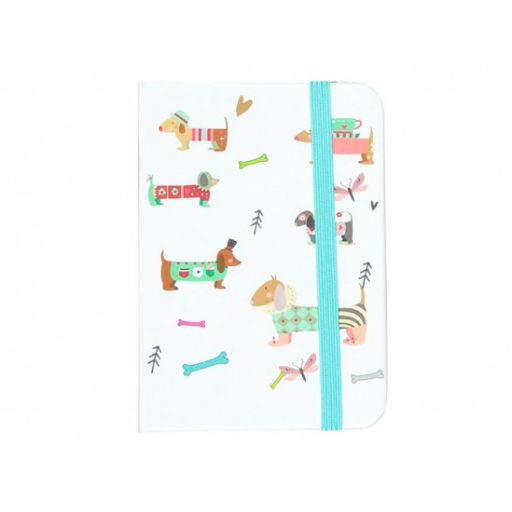 Gumis notesz A7 vonalas, 80lap