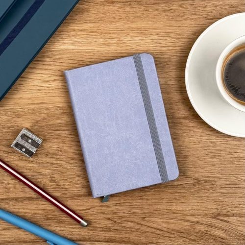 Gumis notesz A6 vonalas 100 lap mix