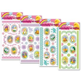 Matricák öntapadó húsvéti ovális minta