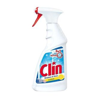 Ablaktisztító, szórófejes, 500 ml, citrom, CLIN