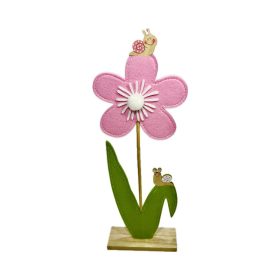 Virág filc talpas 37cm rózsaszín