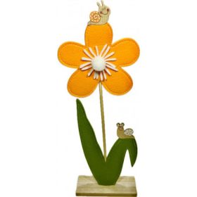 Virág filc talpas 37cm narancs