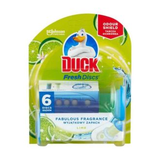   WC öblítő korong készülék, 36 ml, Fresh Discs, lime, DUCK