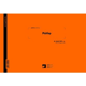 Nyomtatvány, pótlap, 50x3, A4, fekvő, PD, A.ERDO.232