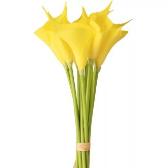 Real touch kála, 50cm magas - Sárga