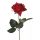 Bordó rózsa szál realisztikus tapintású szirmokkal 42,5cm magas