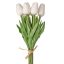 Real touch tulipán 1szál 32cm magas - Fehér