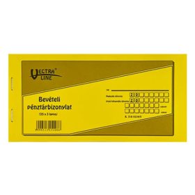   Nyomtatvány, bevételi pénztárbizonylat, 25x3, VECTRA-LINE  B.318-102