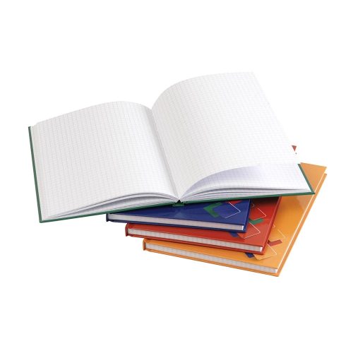 Beíró, A5, kockás, 96 lap, keményfedeles, EDUCA, vegyes színek