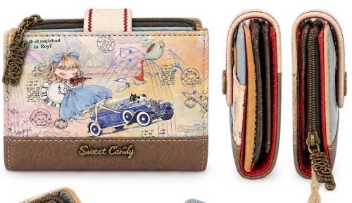 Sweet Candy női pénztárca – színes, mintás kivitelben