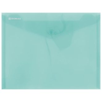 Irattartó tasak, A5, PP, patentos, DONAU, zöld