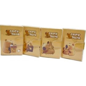 Notesz – A7, Capybara mintás, tépőzáras, többféle