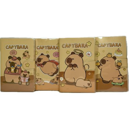 Notesz – A7, Capybara mintás, tépőzáras, többféle