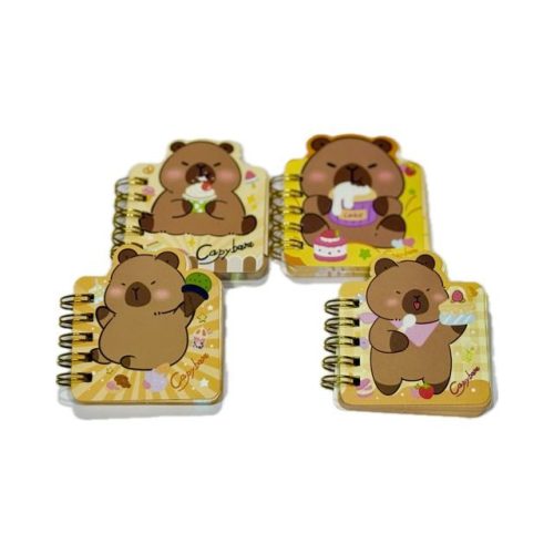 Capybara spirálos mini notesz