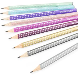   Grafitceruza, B, háromszögletű, csillámos, FABER-CASTELL Sparkle, vegyes színek