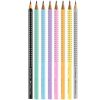 Grafitceruza, B, háromszögletű, csillámos, FABER-CASTELL Sparkle, vegyes színek