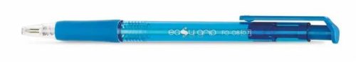 Golyóstoll, 0,4 mm, nyomógombos, FLEXOFFICE EasyGrip, kék