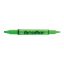 Szövegkiemelő, 1,0/4,0 mm, kétvégű, FLEXOFFICE HL01, zöld