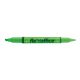 Szövegkiemelő, 1,0/4,0 mm, kétvégű, FLEXOFFICE HL01, zöld