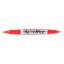 Alkoholos marker, 0,4/1,0 mm, kúpos, kétvégű, FLEXOFFICE  PM01, piros