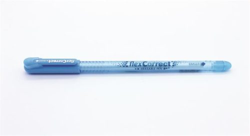 Zseléstoll, 0,25 mm, kupakos, törölhető, FLEXOFFICE  FlexCorrect , kék