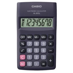 Zsebszámológép, 8 számjegy, CASIO  HL-815