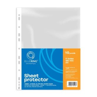   Genotherm, lefűzhető, A4, 180 mikron, víztiszta, jumbo Bluering 