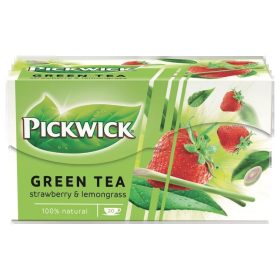 Zöld tea PICKWICK eper-citromfű 20 filter/doboz