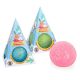 Labda Trendhaus Magic Moments stresszoldó, hógolyó forma, vegyes színek