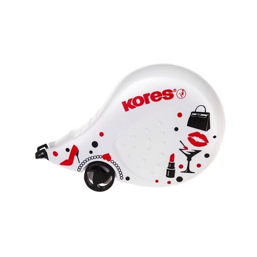 Hibajavító roller, 4,2 mm x 8 m, KORES  Scooter Black&White , vegyes