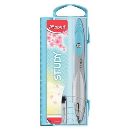 Körző, heggyel, MAPED  Study , vegyes pasztell színek