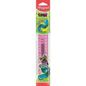   Vonalzó, műanyag, törhetetlen, 20 cm, MAPED Twist'n Flex