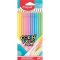 Színes ceruza készlet, háromszögletű, MAPED Color'Peps Pastel, 12 különböző pasztell szín