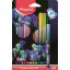 Filctoll készlet, 0,8 mm, kimosható, MAPED  Deepsea Paradise , 12 különböző szín
