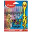 Filctoll készlet, 2,8 mm, kimosható, MAPED Color'Peps Monster 12 különböző szín