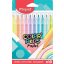 Filctoll készlet, 2,8 mm, kimosható, MAPED Color'Peps Pastel, 10 különböző pasztell szín