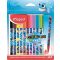 Filctoll készlet, 2 mm, kimosható, MAPED  Color Peps Ocean Life , 12 különböző szín