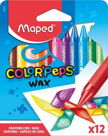 Zsírkréta, MAPED  Color Peps Wax , 12 különböző szín