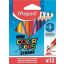 Színes ceruza készlet, háromszögletű, MAPED Mini Color'Peps Strong, 12 különböző szín