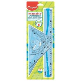   Vonalzókészlet, műanyag, hajlítható, 3 darabos, MAPED Flex