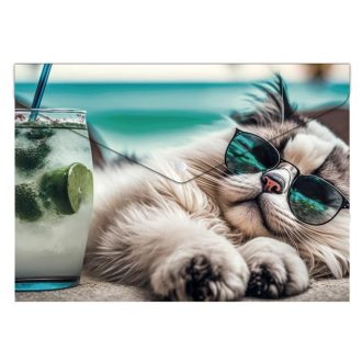   Irattartó tasak, A5 PP, patentos, 180 mikron, PANTA PLAST  Chillout cat 
