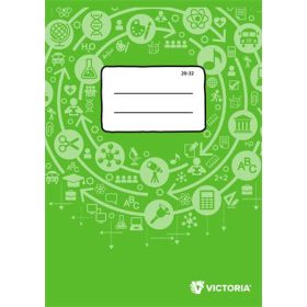   Füzet, tűzött, A5, sima, 32 lap, VICTORIA PAPER Circle 20-32