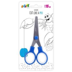 Olló, iskolai, 13 cm, COOL BY VICTORIA, kék