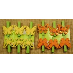 Filc Pillangó – Csipeszes, 6 db-os szett, 5 cm, 2 féle