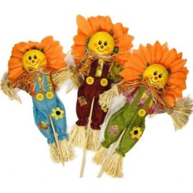 Szalma madárijesztő 40 cm