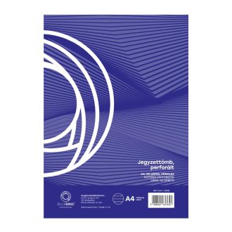 Jegyzettömb, A4, vonalas, 50 lap, perforált, BLUERING