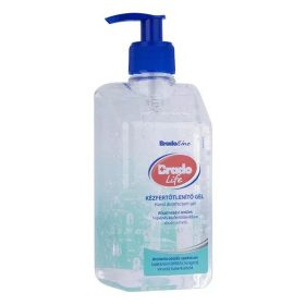   Kézfertőtlenítő gél, alkoholos, pumpás, 500 ml, BRADOLIFE