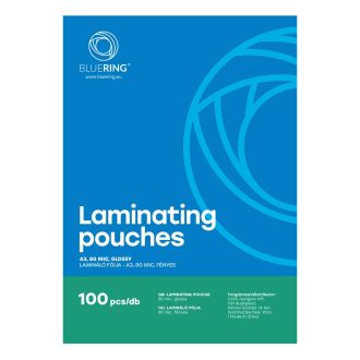   Lamináló fólia, A3, 80 mikron, fényes, 100 db/doboz, BLUERING