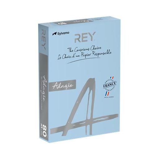 Másolópapír, színes, A4, 80 g, REY "Adagio", pasztell kék